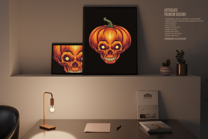 halloween-jack-o-lantern-pumpkin-skull-head