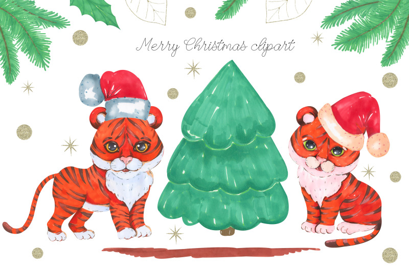 christmas-animals-clipart-tiger-clip-art