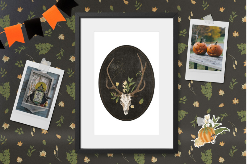 halloween-deer-skull-print-png