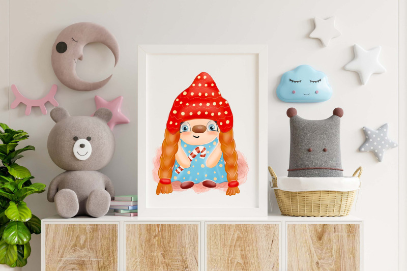 christmas-gnome-girl-with-candy-sublimation-design-png