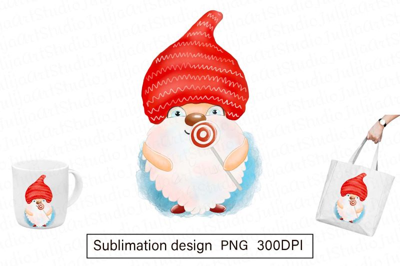 christmas-gnome-with-candle-sublimation-design-png