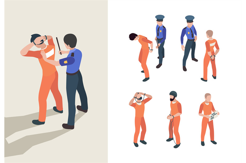 police-and-prisoners-isometric-federal-jail-characters-low-justice-pe