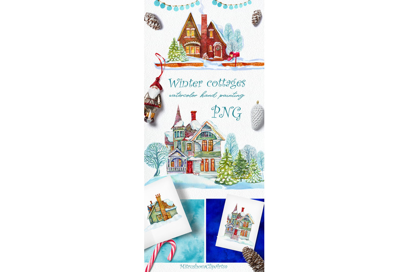 winter-cottages-png-clipart