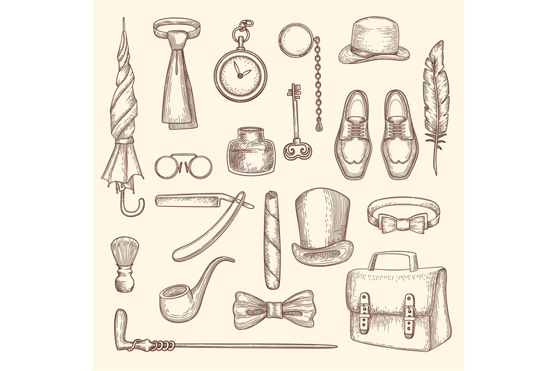 gentleman-drawing-clothes-for-man-hat-whisky-cylinder-monocle-razor-v