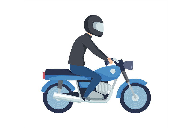 man-biker-male-on-sport-motorcycle-flat-boy-in-helmet-drive-scooter