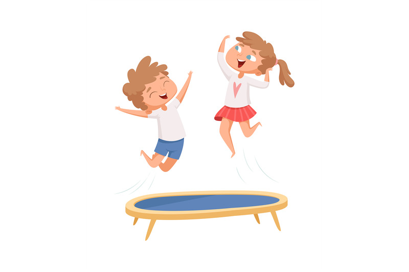 trampoline-jumping-children-sport-games-happy-cartoon-kids-have-fun