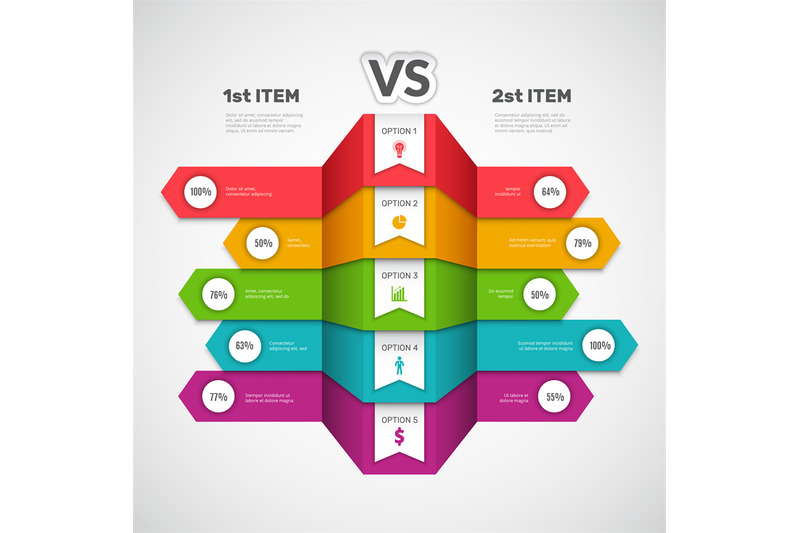 comparison-infographic-business-chart-with-choice-elements-or-product