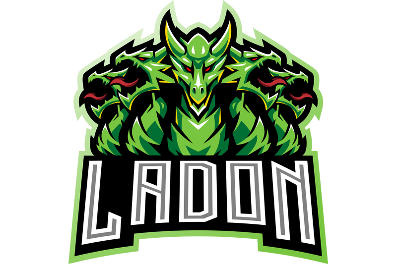 ladon-esport-mascot-logo-design