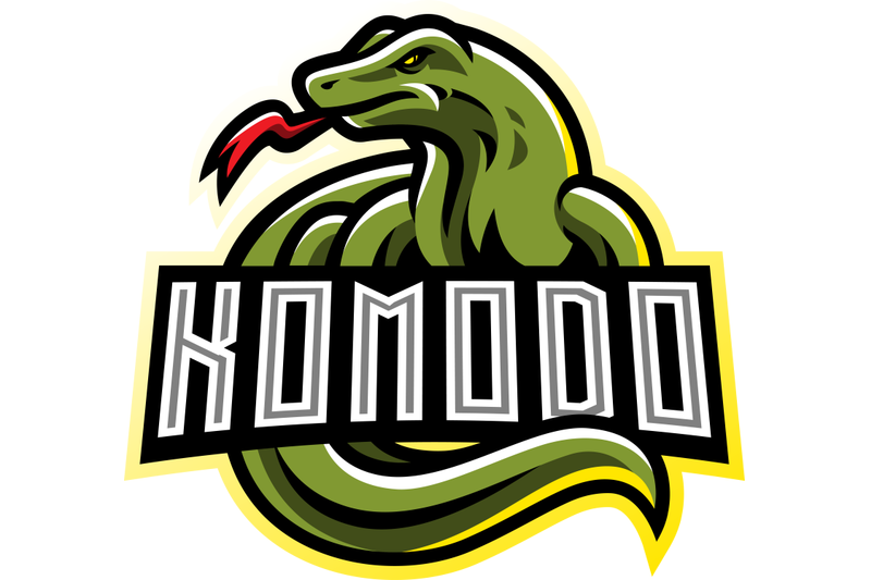 komodo-esport-mascot-logo-design