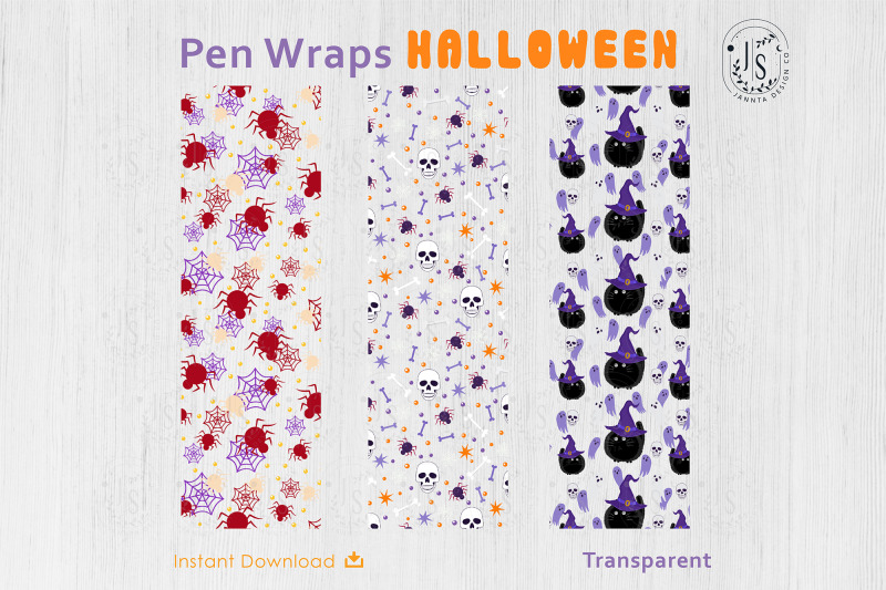 halloween-spooky-witch-cat-pen-wraps-png