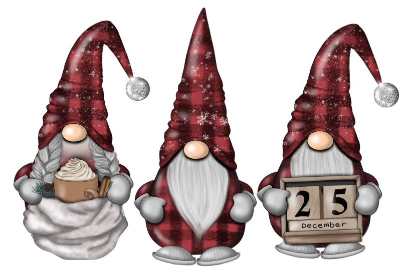christmas-gnomes-buffalo-plaid