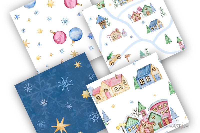 watercolor-christmas-winter-houses-seamless-pattern