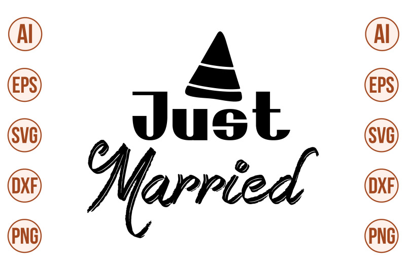 just-married-svg-cut-file