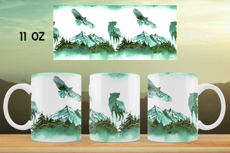 landscape-mug-wrap-woodland-mug-sublimation-wild-mug-design