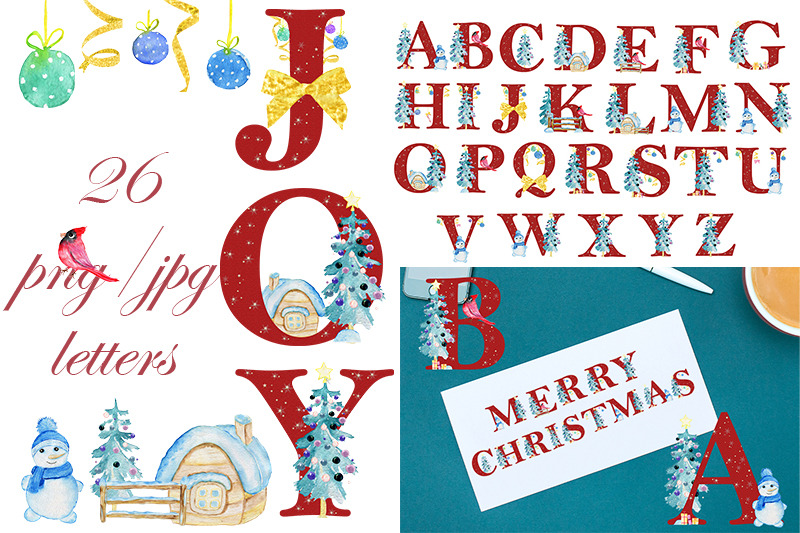 alphabet-christmas-hallo-wedding-christmas-cards