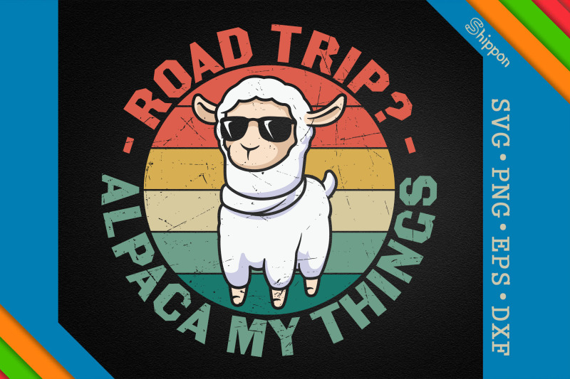 road-trip-alpaca-my-things-funny-llama