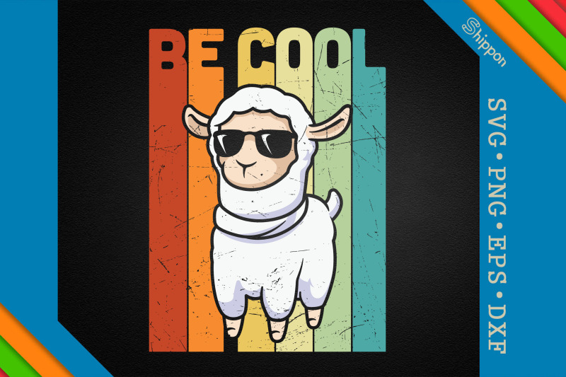 be-cool-funny-llama-quote