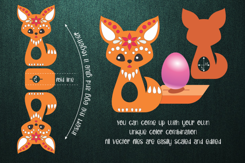 fox-chocolate-egg-holder-template-svg