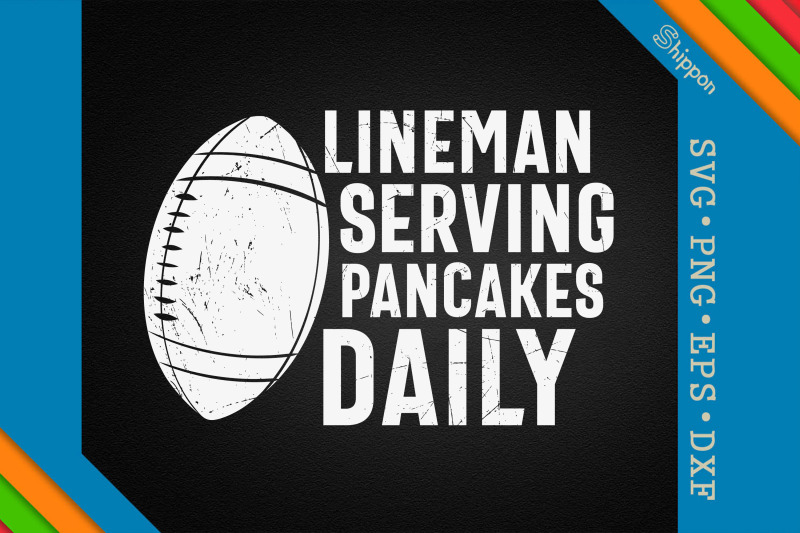 football-lineman-serving-pancakes-daily