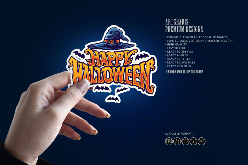 happy-halloween-witch-hat-typography