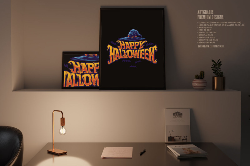 happy-halloween-witch-hat-typography