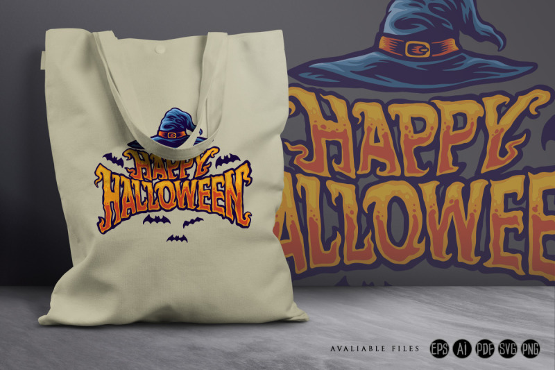 happy-halloween-witch-hat-typography