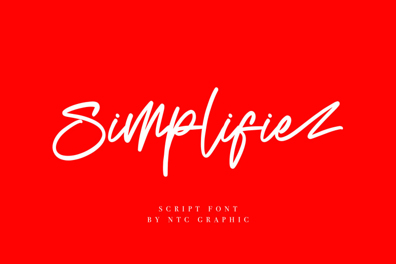 simplifie-script-font