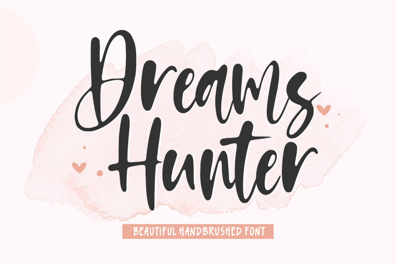 dreams-hunter-beautiful-handbrushed-font