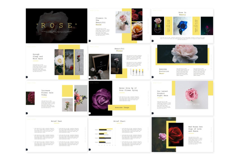 rose-google-slide-template