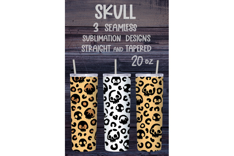skull-tumbler-sublimation-design-halloween-tumbler-wrap-sublimation