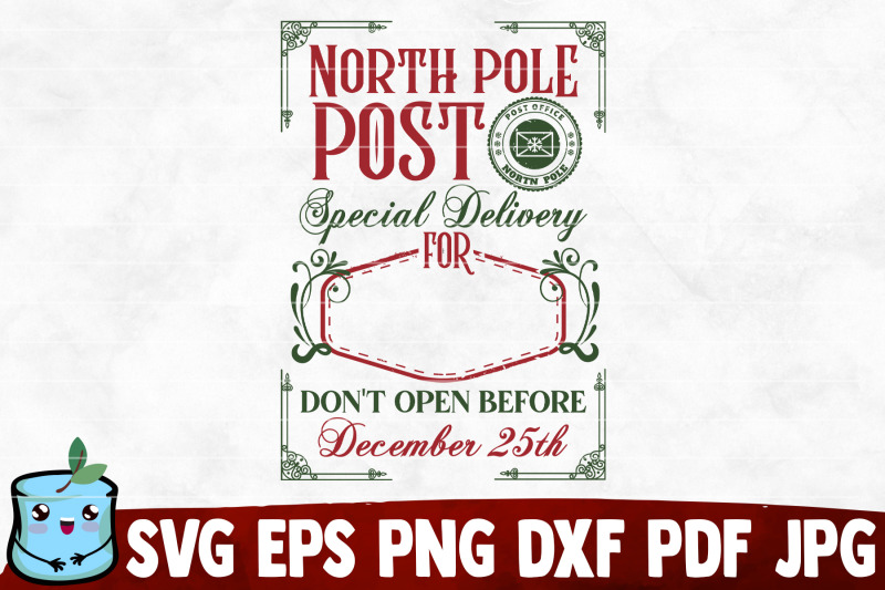 north-pole-post-special-delivery-svg-cut-file