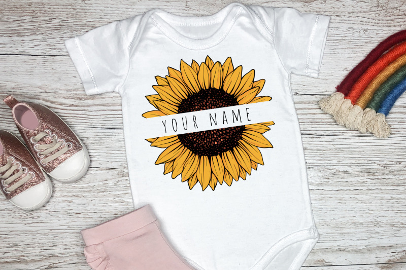 sunflower-monogram-sunflower-sublimation-design