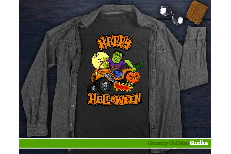 cartoon-frankenstein-driving-a-jeep-happy-halloween-halloween-mon