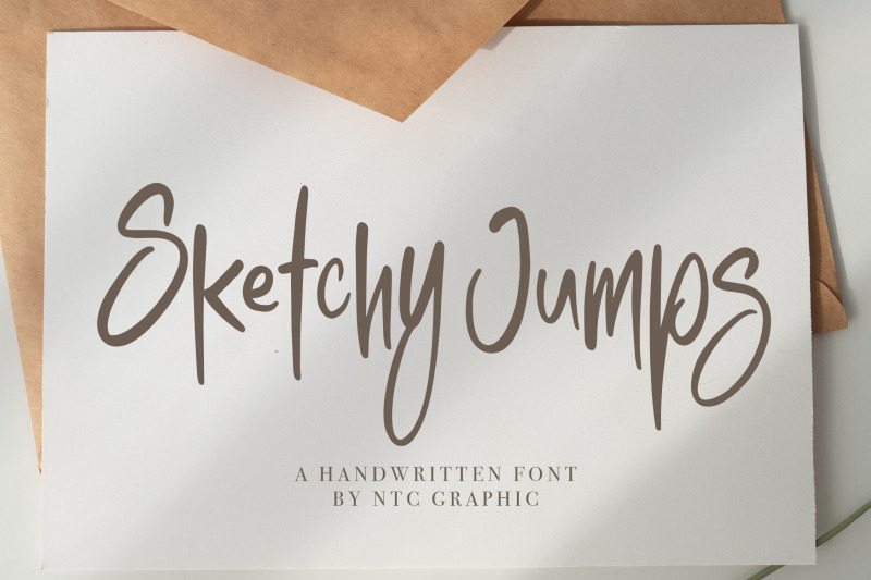 sketchy-jumps-handwritten-font
