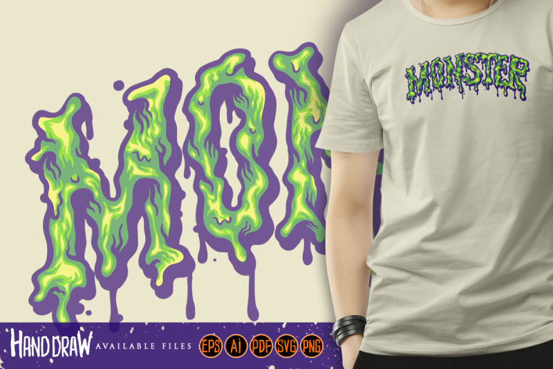 melted-monster-font-hand-lettering