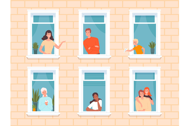 window-people-happy-neighbourhoods-characters-looking-from-windows-fr