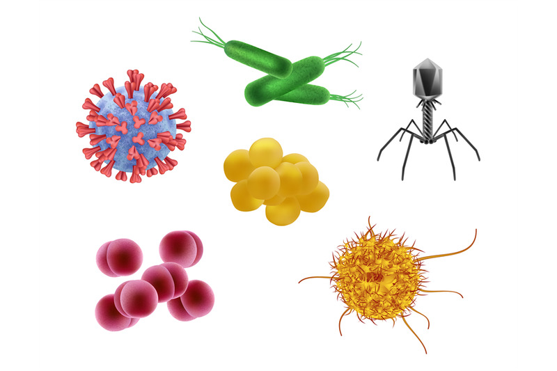 microbes-realistic-biological-cells-different-flu-viruses-vector-illu