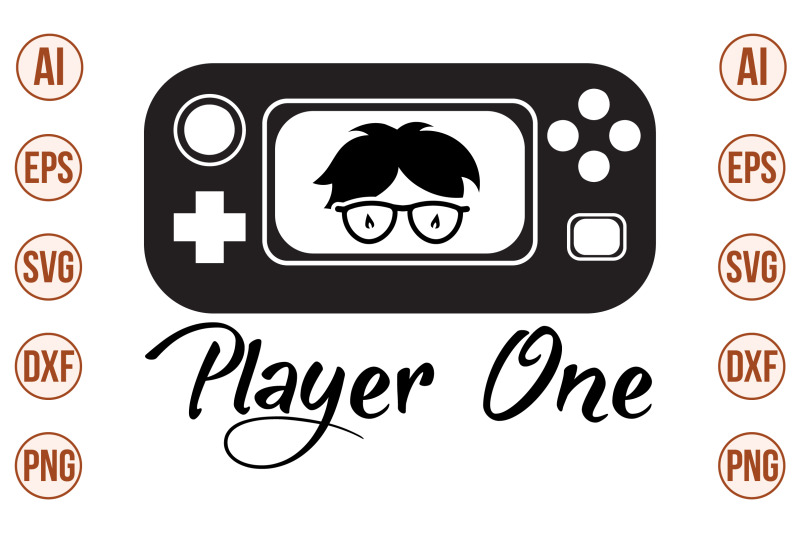 player-one-svg-cut-file