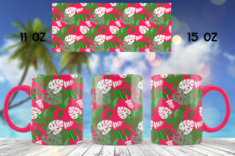tropical-mug-sublimation-summer-mug-wrap-design-png-seamless