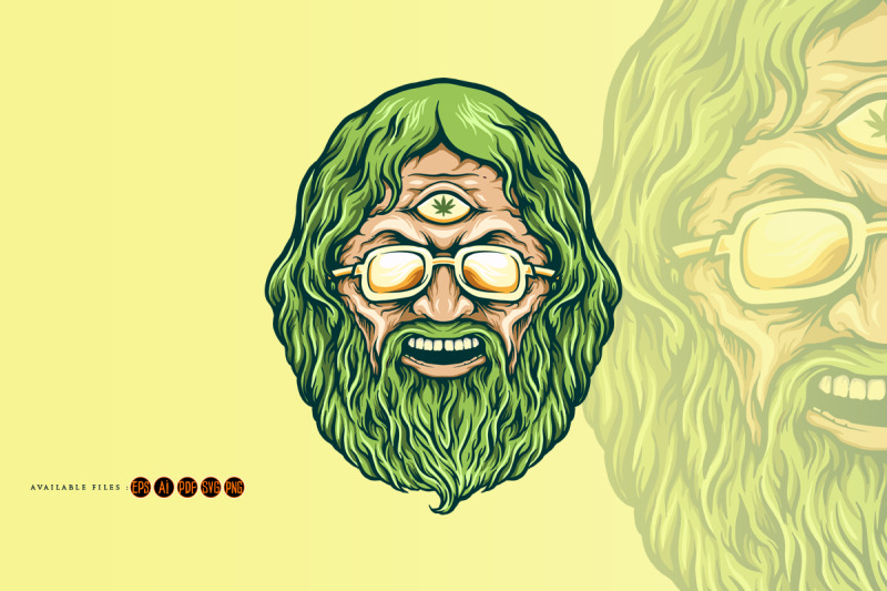 vintage-head-cannabis-man-kush-illustrations