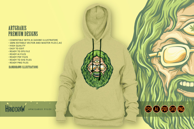 vintage-head-cannabis-man-kush-illustrations