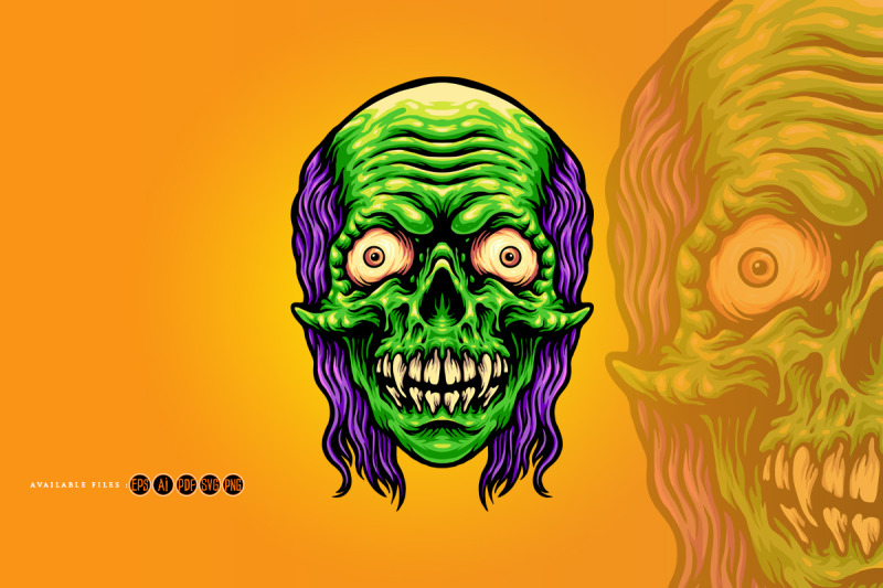 scary-skull-zombie-mascot-illustrations