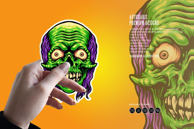 scary-skull-zombie-mascot-illustrations