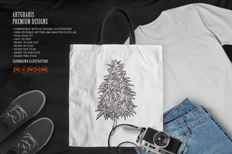 cannabis-weed-plant-silhouette