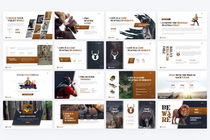 hunter-animal-powerpoint-template