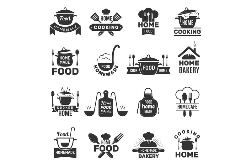 homemade-food-badges-kitchen-cooking-symbols-vector-illustrations