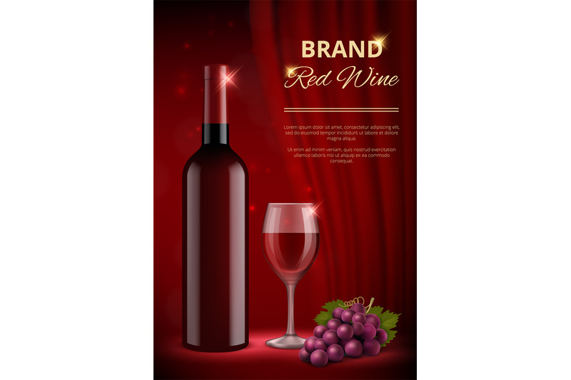 wine-ads-alcohol-promo-advertizing-placard-with-red-bottles-and-liqui