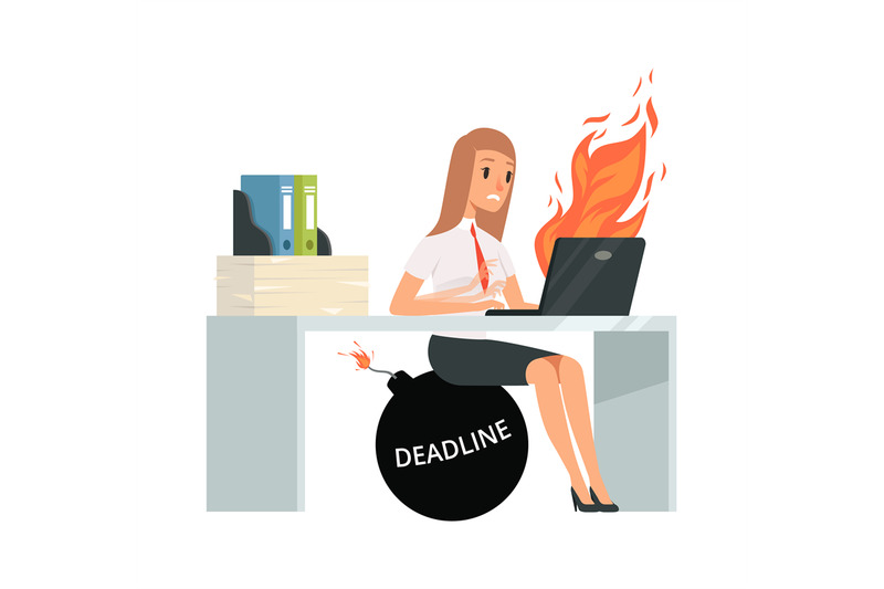 deadline-time-office-manager-typing-on-computer-bad-management-girl