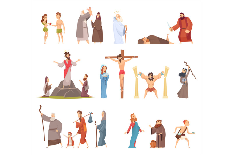 bible-characters-historical-antique-holy-people-vector-illustrations