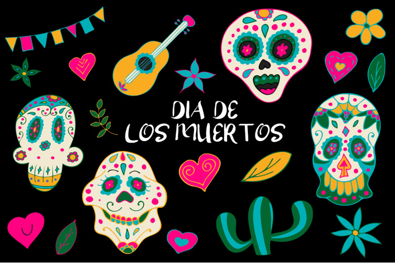 hand-drawn-day-of-the-dead-clipart-dia-de-los-muertos